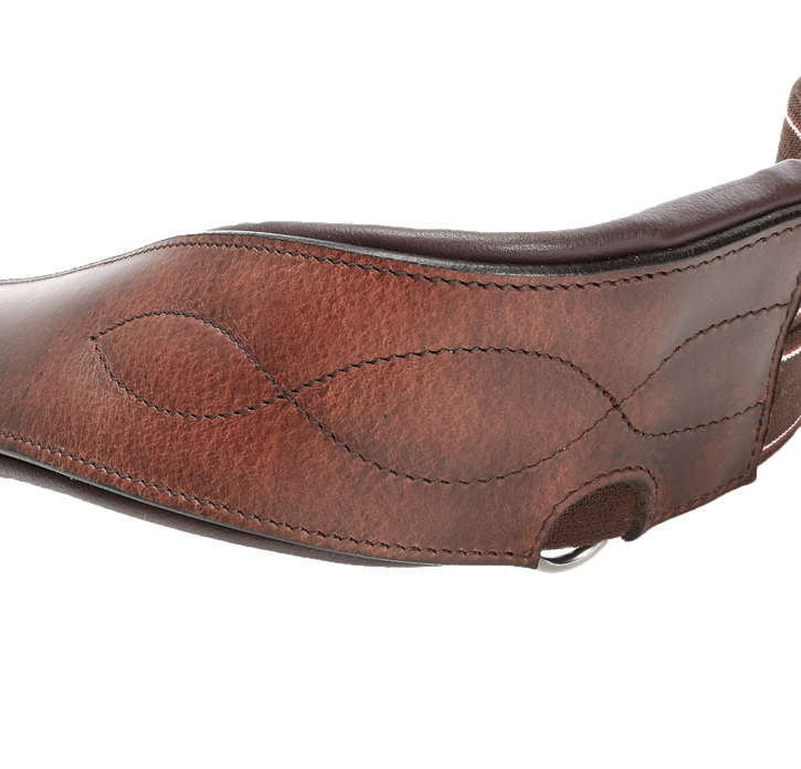 Genickstück von Trense aus braunem Leder